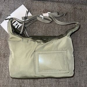 ZARA SMALL NYLON CROSSBODY BAG